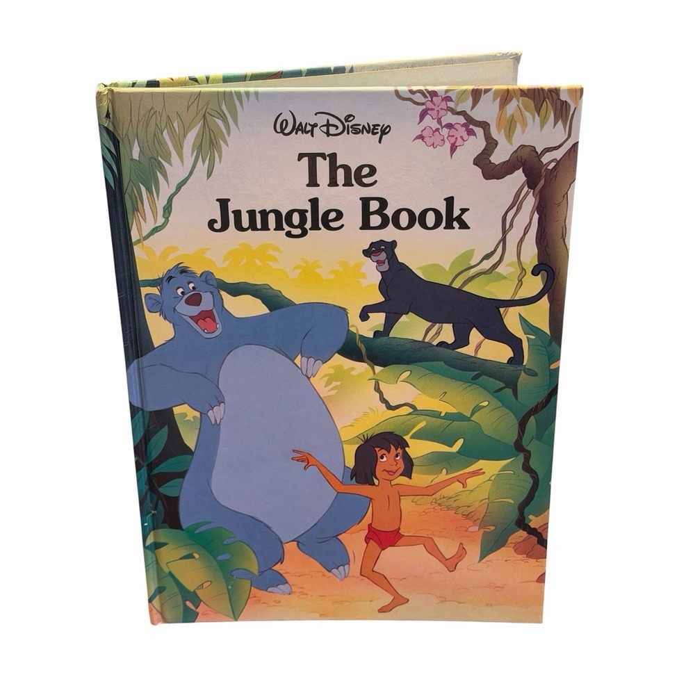 Walt Disney's The Jungle Book Hardcover Book Disney Classic Series 1991 Vintage